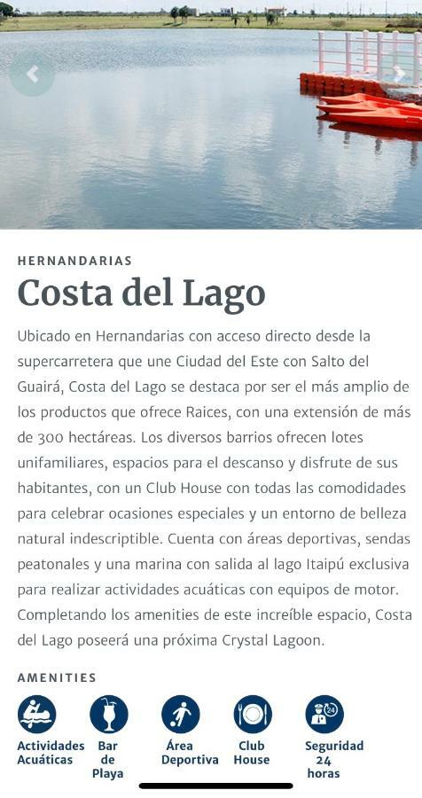 Апартаменты Costa Del Lago-Terrazas Hernandarias Экстерьер фото